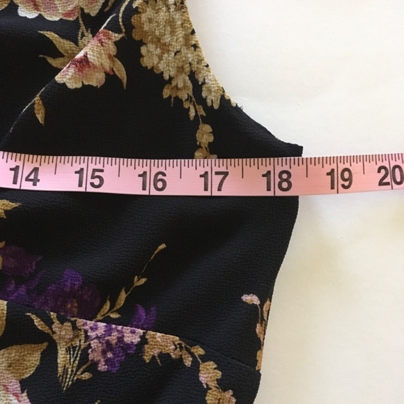 NWT Lauren Ralph Lauren Floral Bubble Crepe Cap-Sleeve Dress Sz 6 Empire waist - Picture 10 of 15